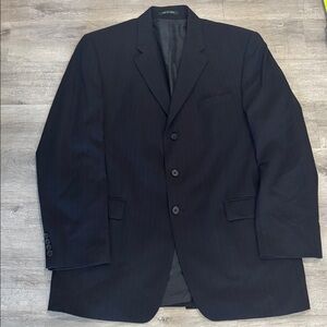 Men’s Navy Pin Striped Lauren Ralph Lauren Suit Blazer 46L